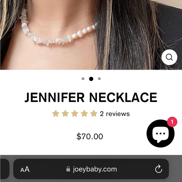 JoeyBaby Pearl & Moonstone Necklace - Picture 5 of 6